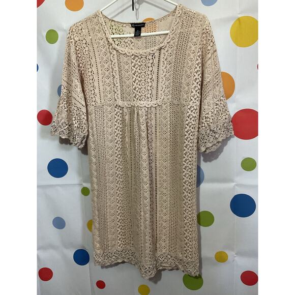 New Directions Lacy Semi Sheer Dress Size 10 - Picture 12 of 13